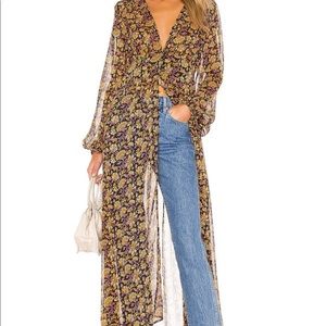 Free People Valerie Floral Duster XS